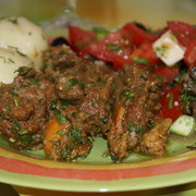 Телятина с апельсином и розмарином