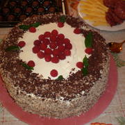 Торт из зефира со сливками (без выпечки)