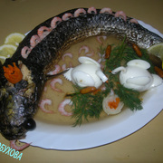 Рыбка фаршированная, заливная