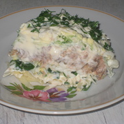 Салат " Великолепная МИМОЗА ".