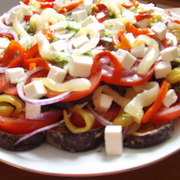Салат с печенными овошами "а-ля Греческий"