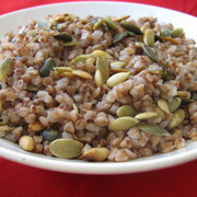КАША гречневая с тыквенными семечками-вкусный,полезный завтрак