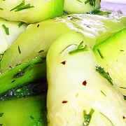 Маринованные цуккини, салат-закуска