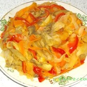 Соте из баклажанов с дайконом