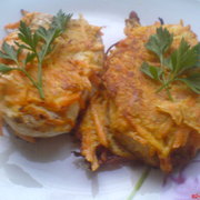 Куриный шницель в морковной шубке