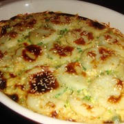 морской гребешок на рисовой подушке с мисо-соусом