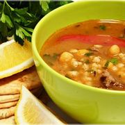 Суп из баранины, с нутом и перловкой (Chorba frik)