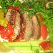 Армянские  колбаски "Сигареты" с травами и овощами.