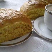 Тыквенный каравай с горячим шоколадом