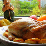 Курочка без костей с начинкой из гречки и грибов «Моя новая любовь»!