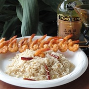 Креветки с рисом