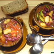 Густой фасолевый суп по-марсельски (быстрый сытный ужин)