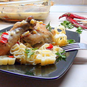 Куриные ножки с имбирём и чили в кокосовом молоке. Для Тонечки alyakeyk.