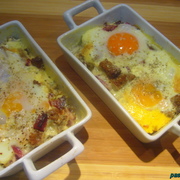 Сложносочиненная яичница из духовки (воскресный завтрак)