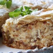 Пирог творожно-сырный с тестом фило.