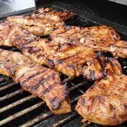 Глазированные свиные стэйки с сливовым соусом ! ! !