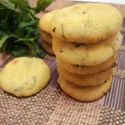 Рассыпчатое печенье с мятой.