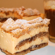 Орехово-лимонный торт без муки