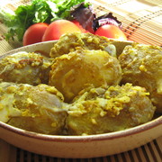 Запеченный  МОЛОДОЙ КАРТОФЕЛЬ с шафраном и чесноком