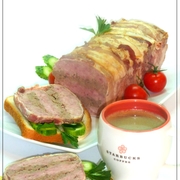 Самый простой мясной хлебец с куриной печенью, как альтернатива колбасе к завтраку