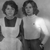  Мода СССР, водолазка (справа). Московские школьницы, 1977 год