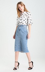 Юбка-карандаш из денима Юбка-карандаш из денима