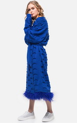 Тренд весна-лето 2018. Пальто с бахромой Ксения Князева